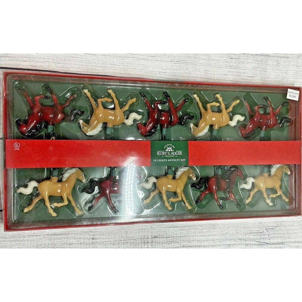 Kurt Adler UL 10-Light Running Horse Light Set